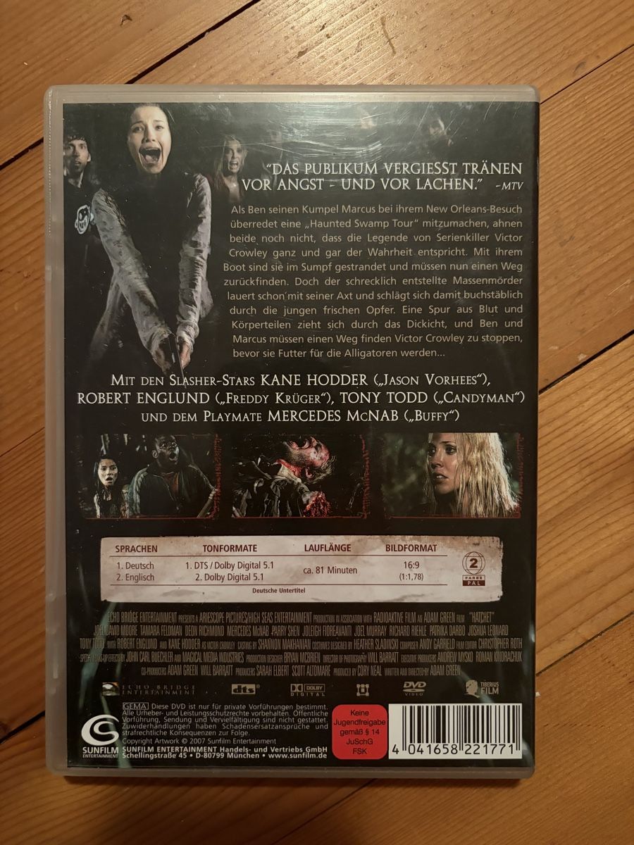 Tous les DVDs: HATCHET (2006) Uncut Version – D'occasion à Inkwil par RetrOhyeah_Schweiz 1