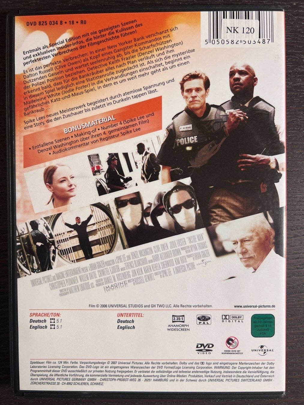 Alle DVDs: Inside Man – Gebraucht aus Zürich von FilmFreunde 1