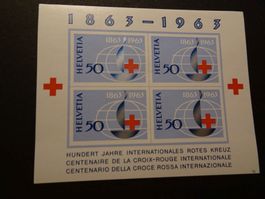 1963, BLOCK ROTES KREUZ; POSTFRISCH