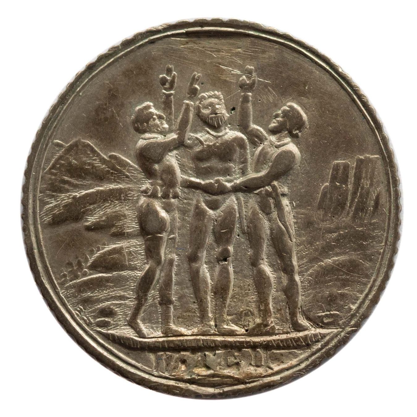 Medaillen: Jeton GEIST UNSRER VATER SEY MIT UNS – Gebraucht aus Rotkreuz von Swiss-Coins 1
