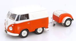 VW T2 KOOL KOMBI 2023 ORANGE/WEISS 1:18 SOLIDO