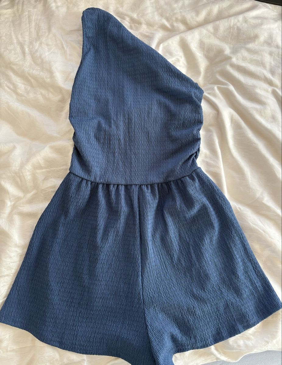 Tute: Sommerlicher Einteiler/Jumpsuit, blau, One-Shoulder, S – Nuovo (secondo la descrizione) da Langenthal venduto da hih_sfd7 1