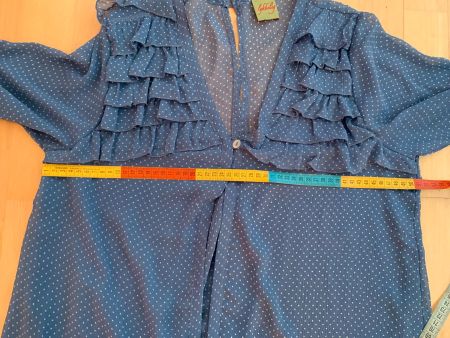 lykkelig Damen Bluse in Gr. 38, Blau