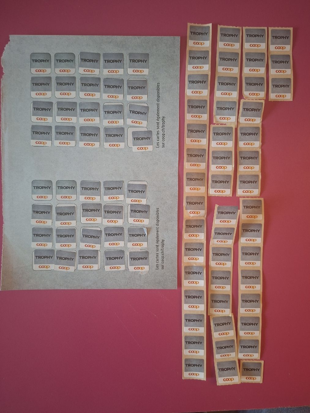 Coop Raccolte di bollini & punti: 2 cartes + 48 points TROPHY COOP ! – Nuovo (secondo la descrizione) da Lausanne venduto da bagadou