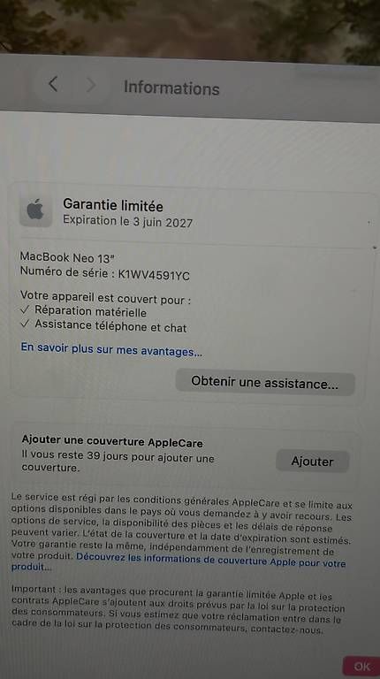 Apple Notebooks: Macbook neo 512GB rose blush – Gebraucht aus Lucens von Moraleila 4