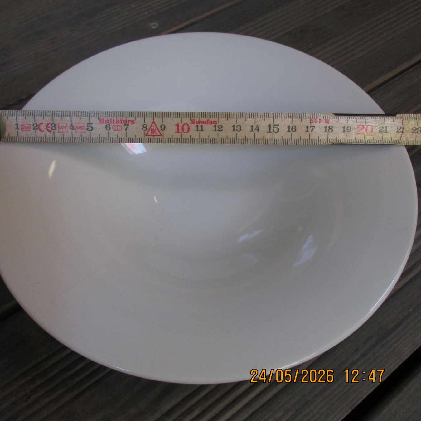 Teller: 8 Suppenteller/Pastateller, weiss, Durchmesser 22 cm – Gebraucht aus Galgenen von Forflowers 1