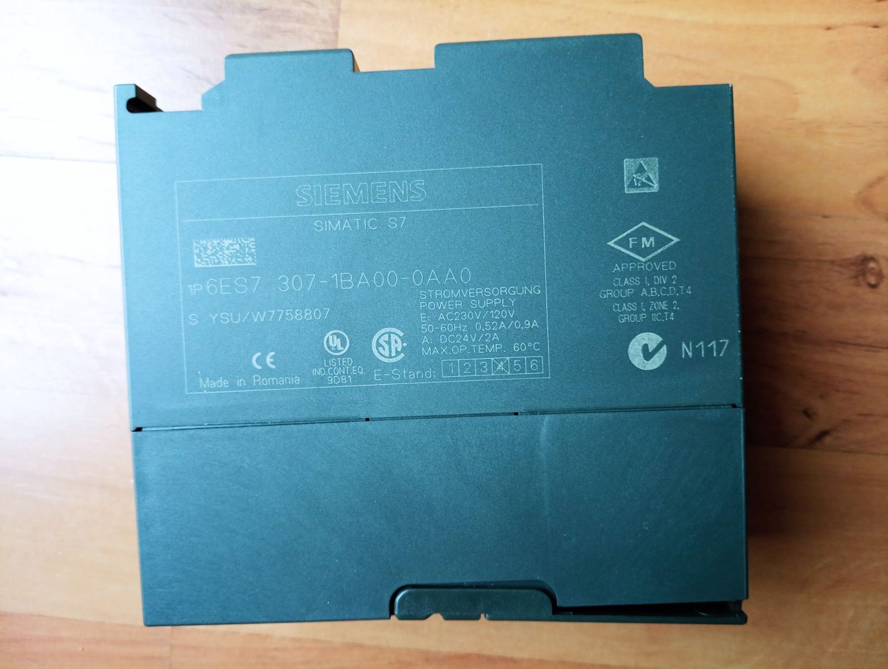 Siemens Elektronikbauteile: Siemens SIMATIC S7-300 PS307 2A / 6ES7307-1BA00-0AA0 – Gebraucht aus Ufhusen von HKSC 2