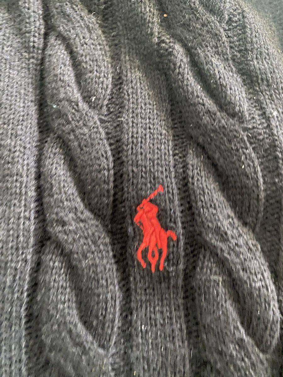 Polo Ralph Lauren Maglioni & Felpe: Polo Ralph Lauren Pullover black size M cable knit zipper – Usato da Wiesendangen venduto da mor_hk99 1