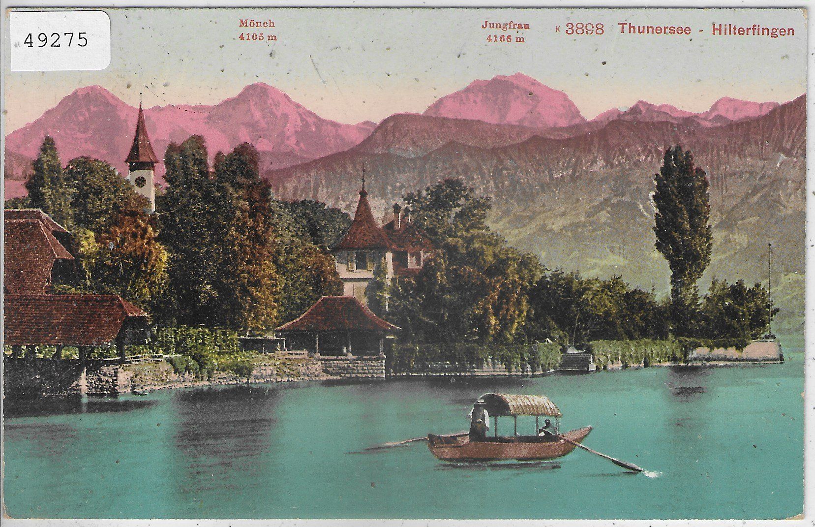 Ansichtskarten: Thunersee - Hilterfingen - Litho – Gebraucht aus Ettingen von Kartenplanet