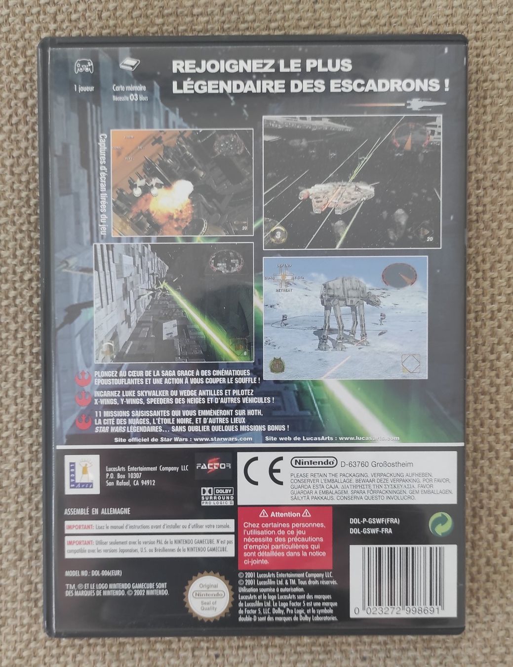 Giochi: Star Wars Rogue Leader - Rogue Squadron II – Usato da Yverdon-les-Bains venduto da jiem82 1