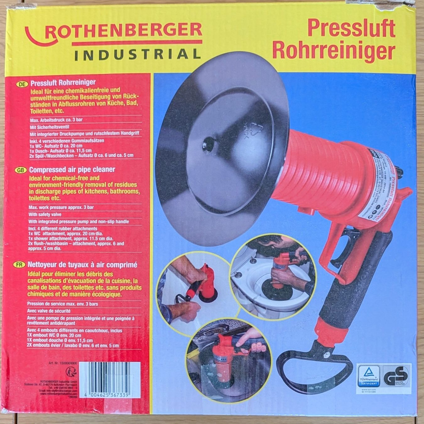 Rothenberger Tutti gli attrezzi: Rothenberger Pressluft Rohrreiniger – Usato da Zürich venduto da Elle503