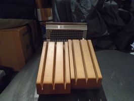 Messerblock mit Metallgestell, schwer