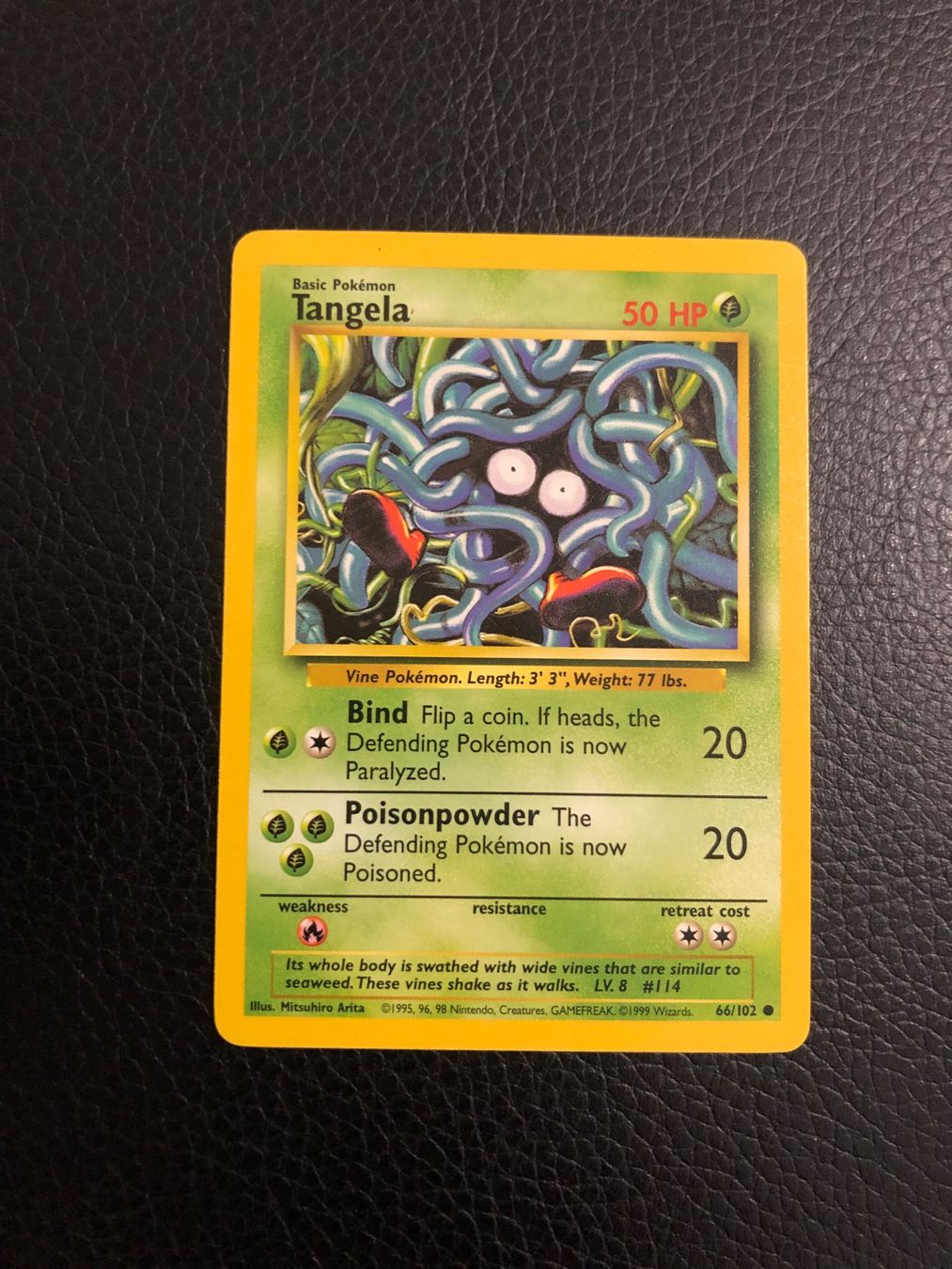Pokémon Carte collezionabili: Base Set Tangela 66/102 NM Ab 1 – Usato da Paradiso venduto da Pkmn10
