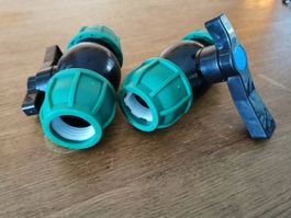 2x Kugelhahn für Rohrdurchmesser 32mm