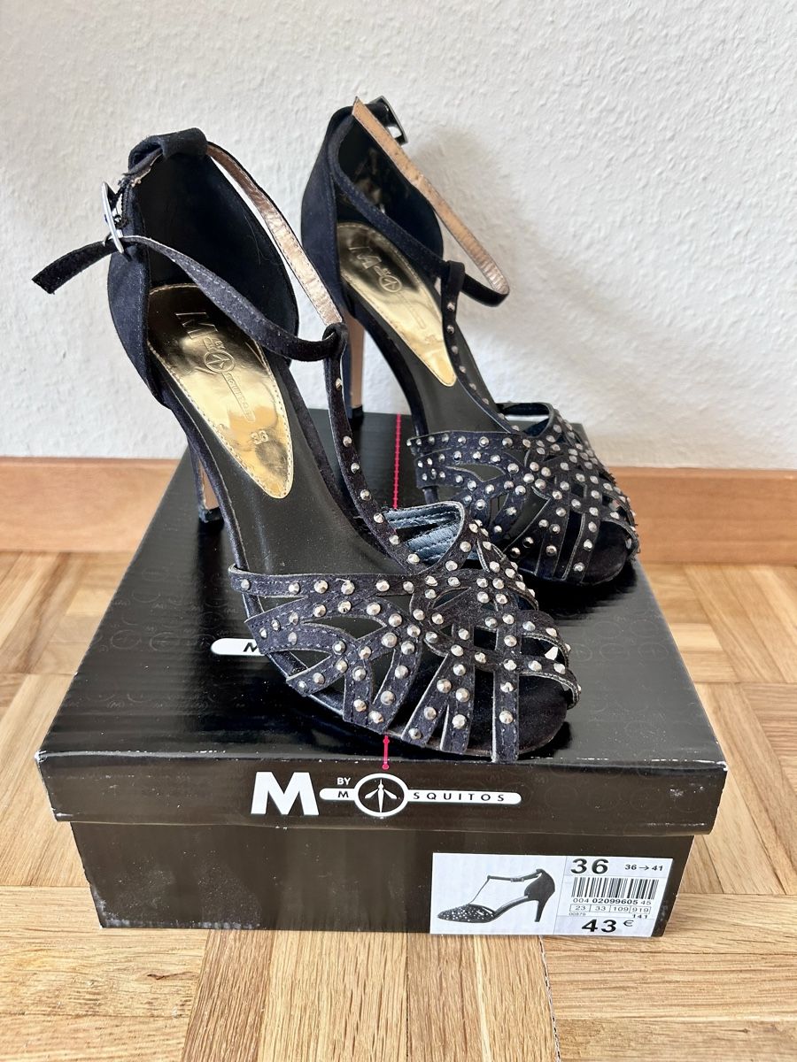 Scarpe da donna: Esparpins ajourés, strass, 36-36,5 – Nuovo e nell'imballaggio originale da Carouge GE venduto da Emilynette 1