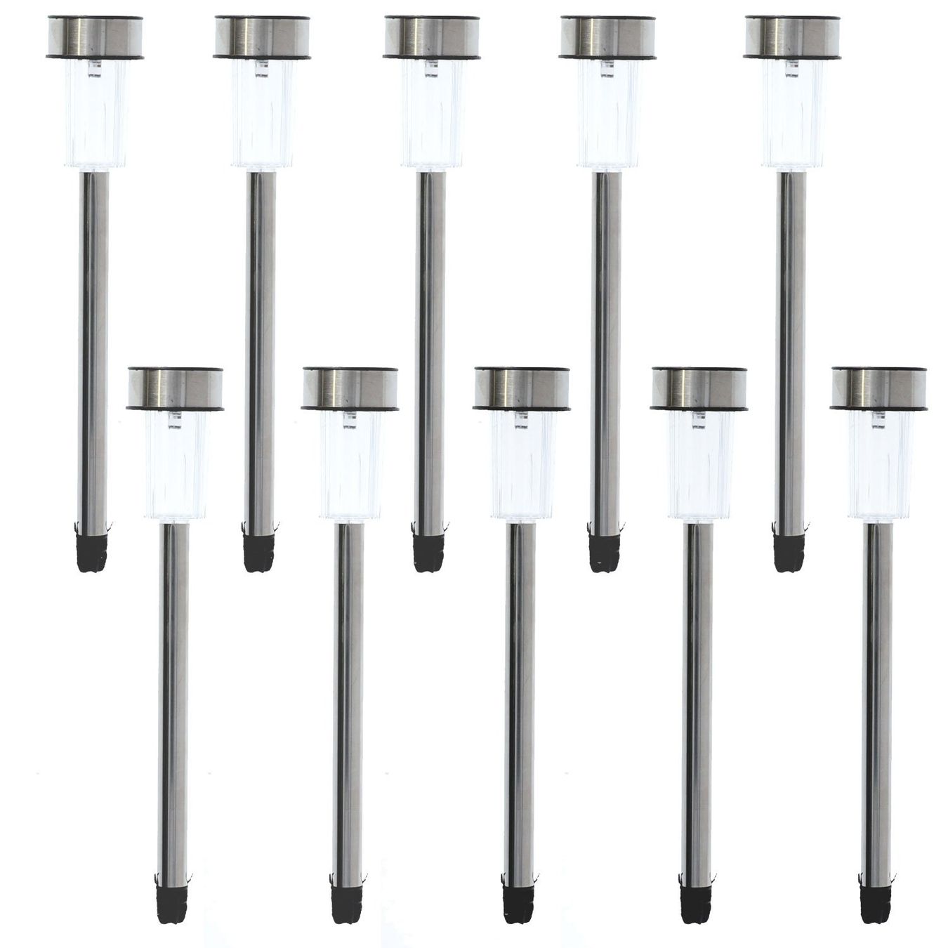 Lampade: Solarleuchte Edelstahl Set - 10x – Nuovo e nell'imballaggio originale da Studen BE venduto da WertVogel 1