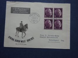 1948 Pro Juventute 4er Block FDC - schöne Erhaltung
