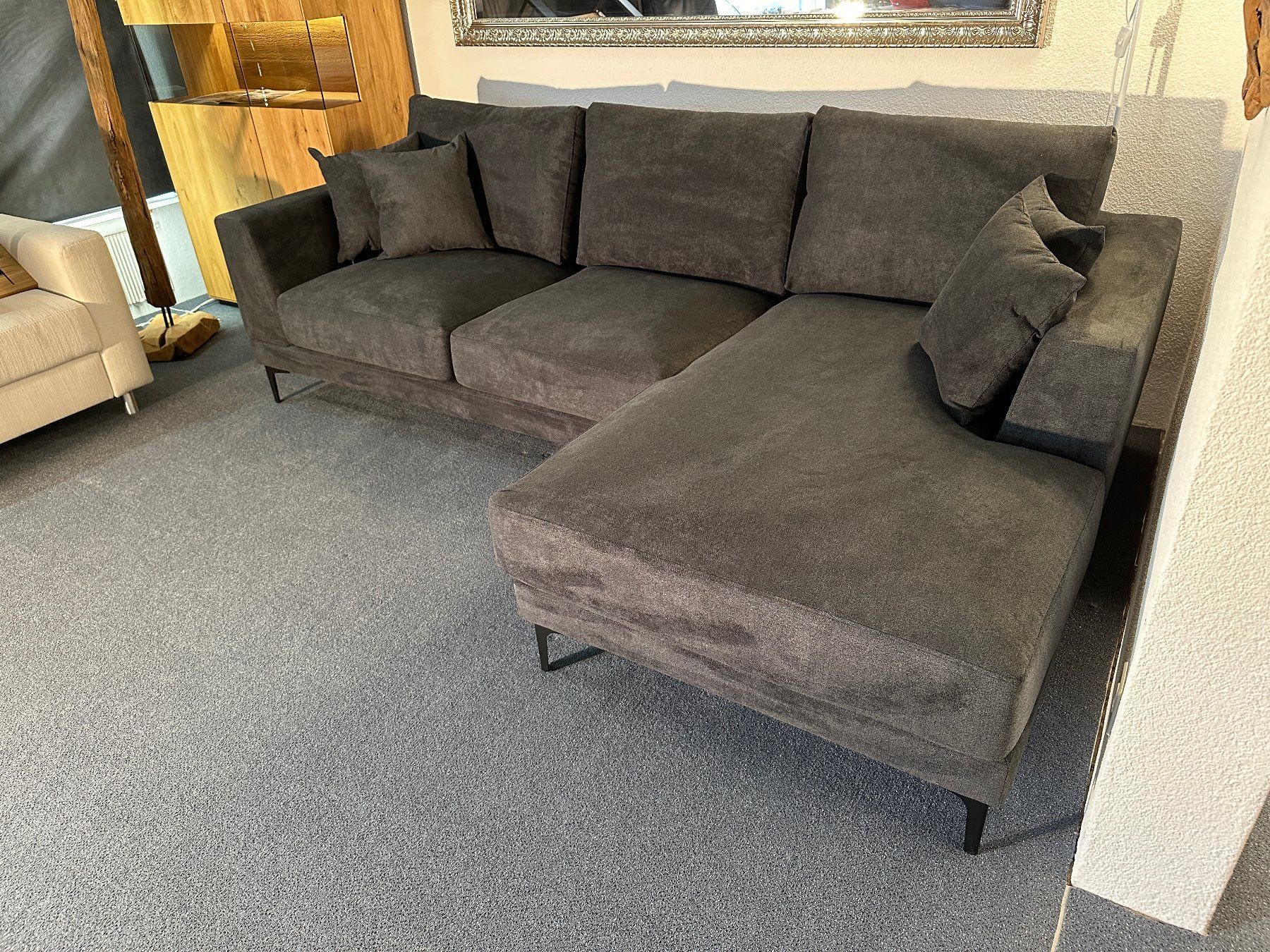 Sofas: Sofa GINO Stoff Aston schwarz 258 x 184 cm – Neu und originalverpackt aus Unterentfelden von moebelrufli 2