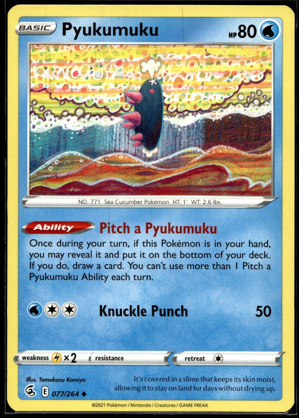 Pokémon Carte collezionabili: Pyukumuku (FST EN 077/264) – Usato da Affoltern am Albis venduto da Chiesa_5