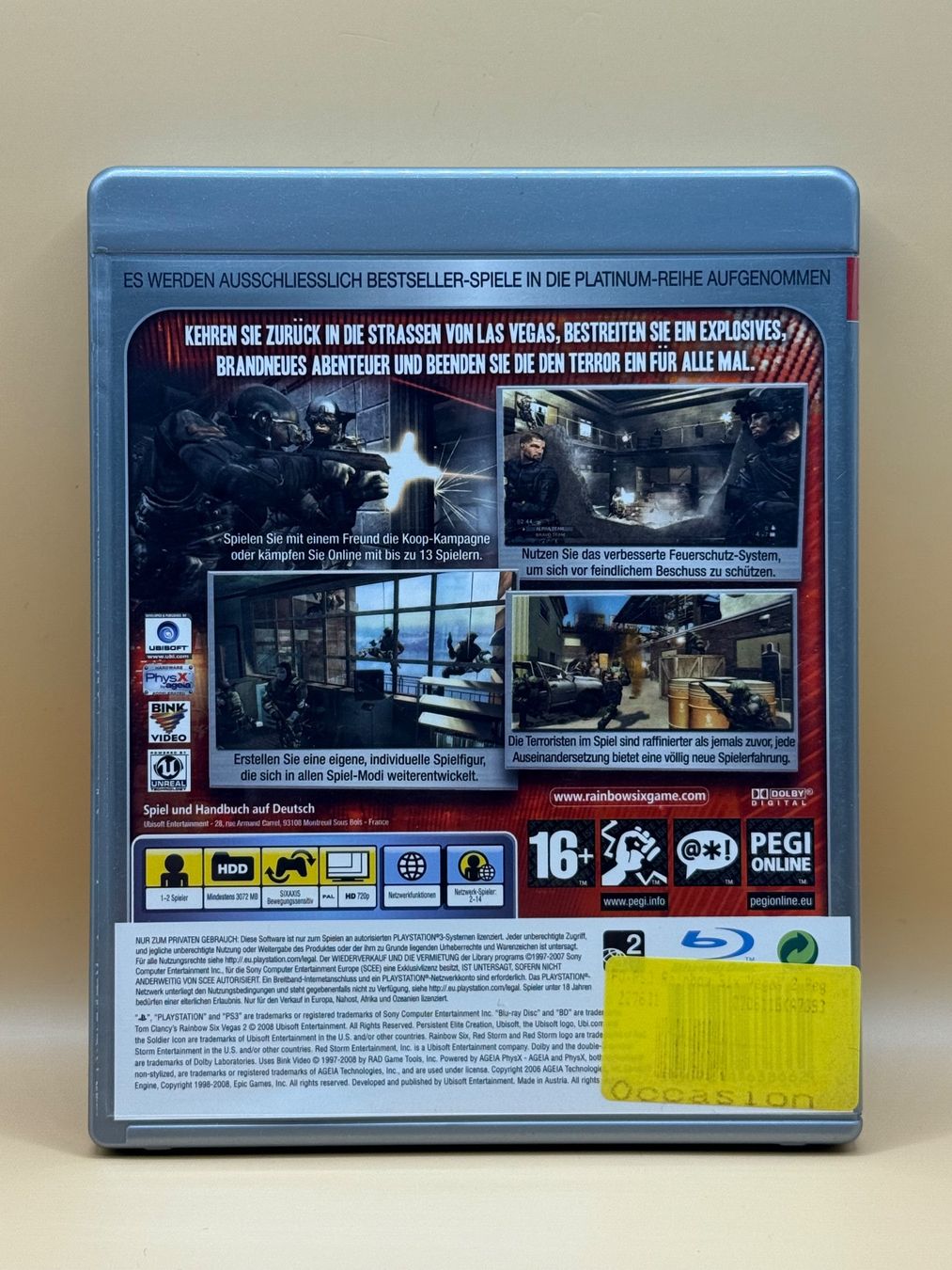 Spiele: Tom Clancy's Rainbow Six Vegas 2 - Playstation 3 – Gebraucht aus Dietikon von gab_qz7y 1