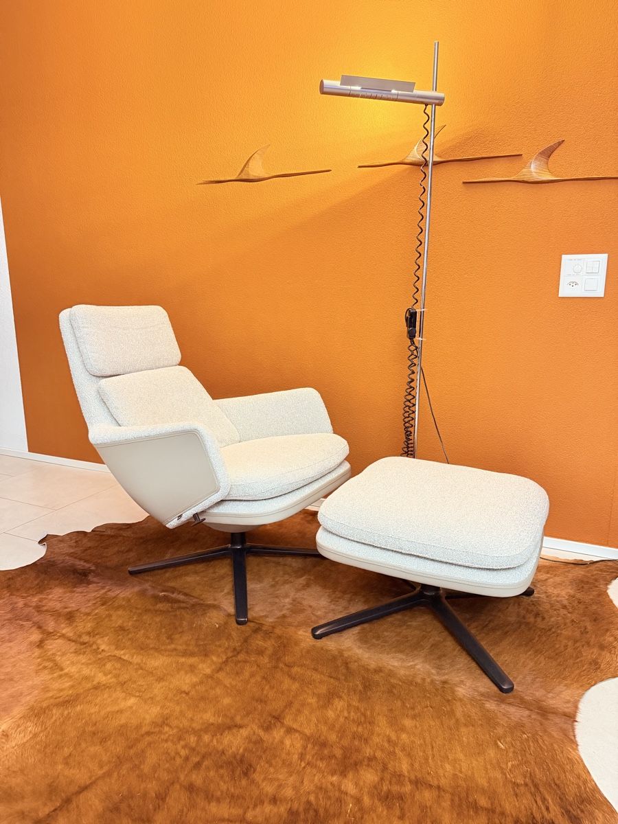 Vitra Poltrone: Lounge Sessel VITRA GRAND RELAX mit OTTOMAN – Usato da Grenchen venduto da Nur_2540 2