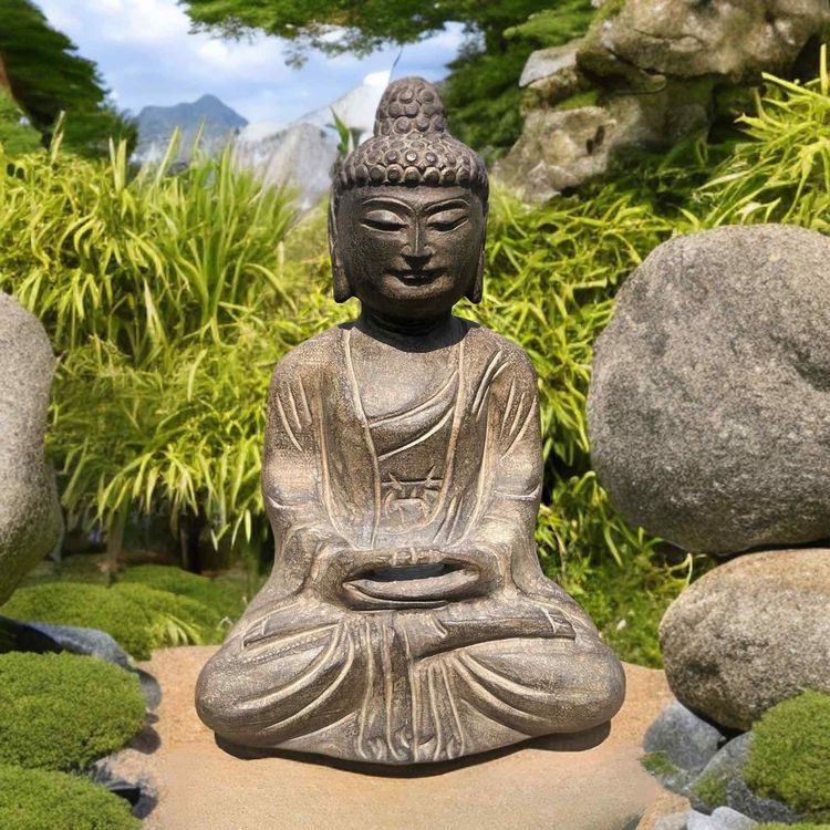 Buddha Garten Meditation Figur Naturstein Tibet China Skulpt Kaufen