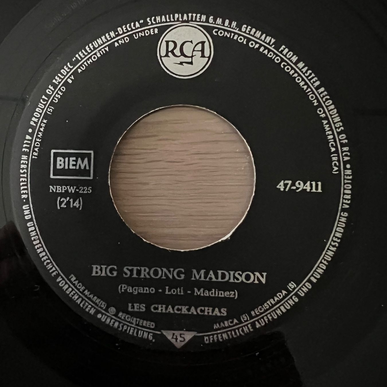Dischi in vinile: Chackachas - Big Storm Madison / 1. D-Press. 1962 – Usato da Gais venduto da soundcave57