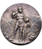 Brosche Wilhelm Tell 950 Silber 1946 Geburtstag Mutti