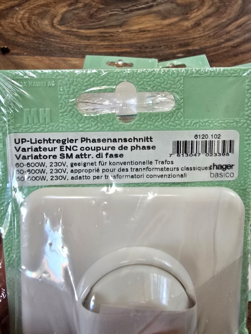 Hager Interruttori: 10 UP Lichtregler Phasenanschnitt – Nuovo (secondo la descrizione) da Elgg venduto da Kallipygos