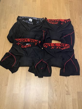 4x Herren Bibshorts Radhose mit Polster XXL