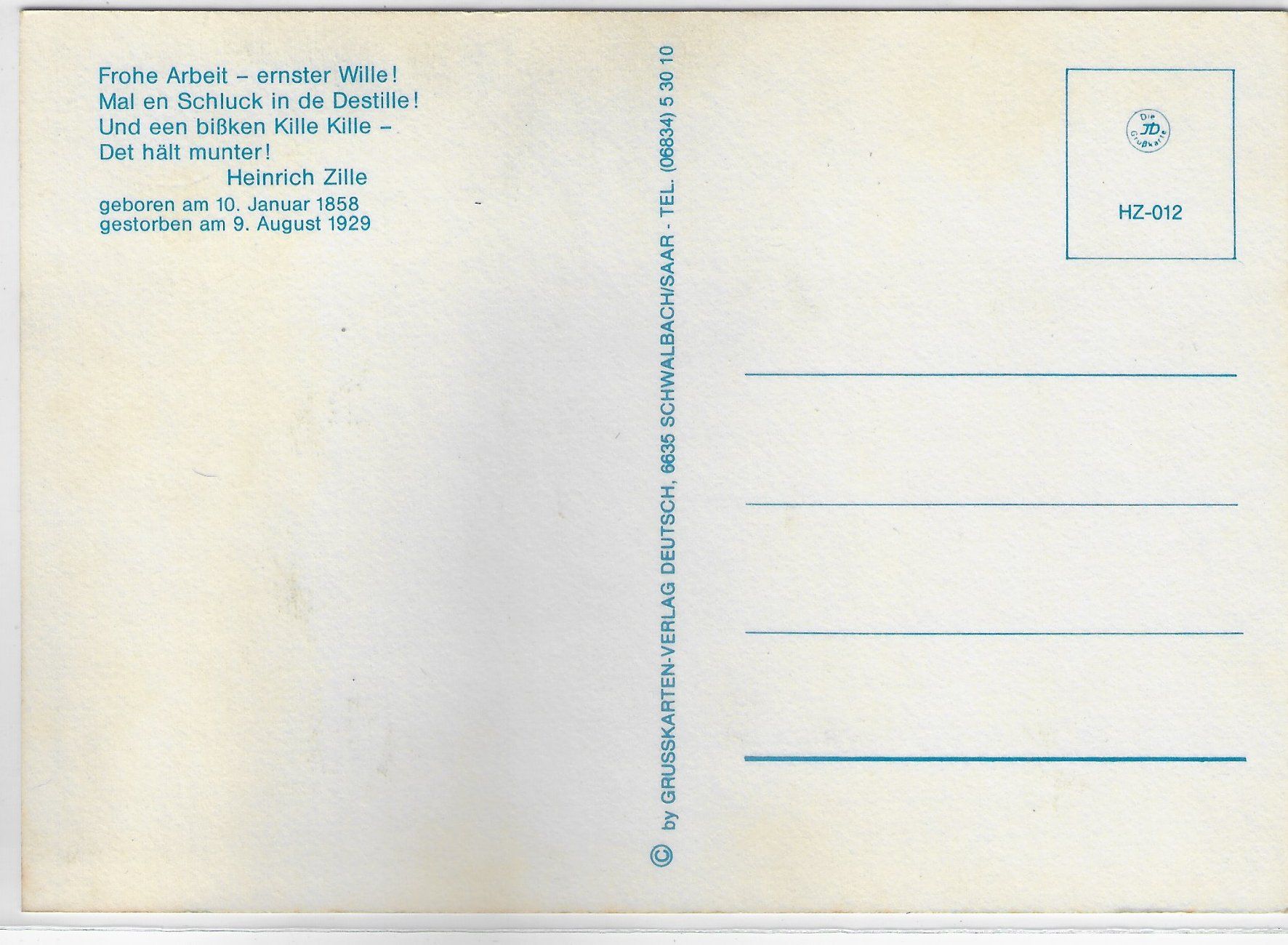 Cartoline postali: Humor - Heinrich Zille - Freibad – Usato da Ettingen venduto da Kartenplanet 1