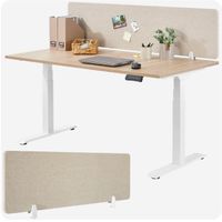 Schreibtisch Trennwand Noisy beige 160 x 40 cm