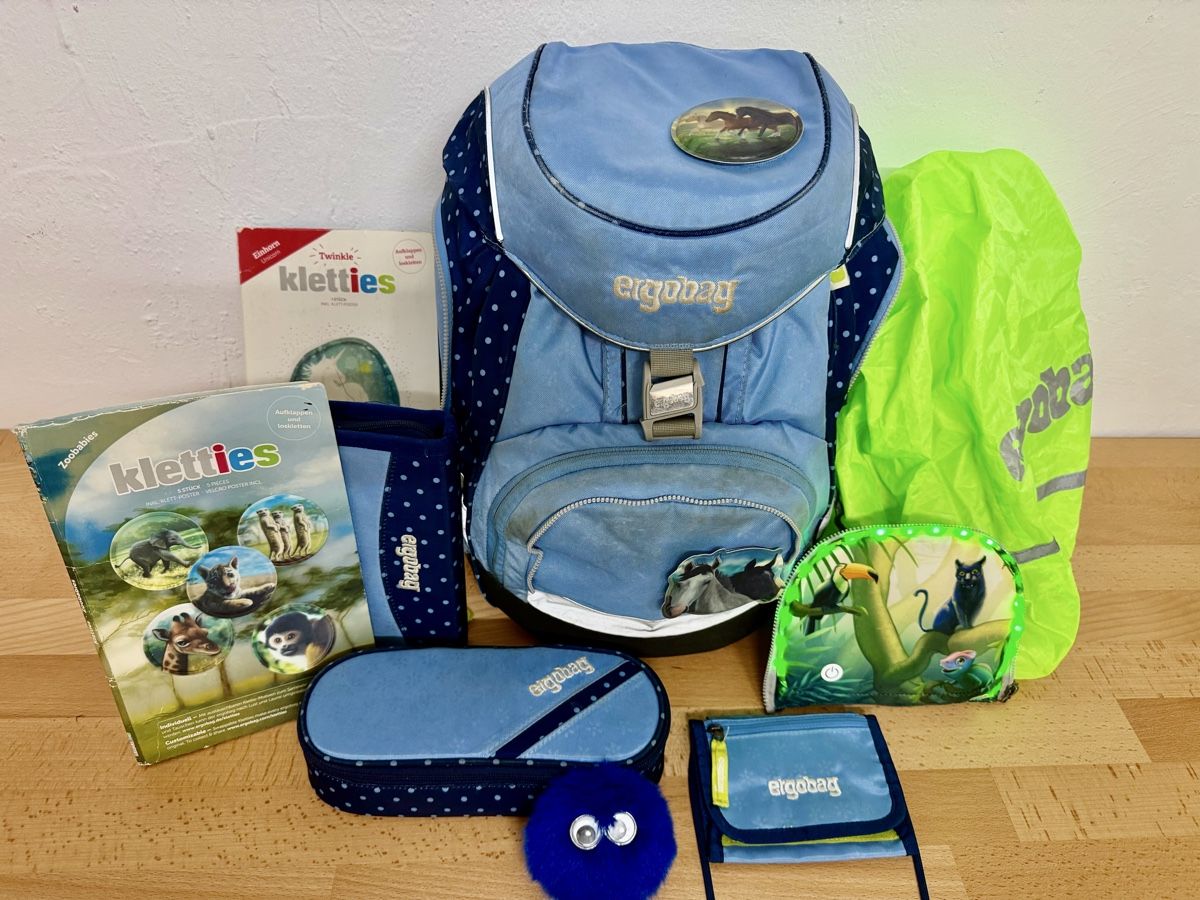Ergobag Borse & Zaini: Ergobag Schulrucksack Set mit Zubehör, gebraucht – Usato da Riehen venduto da kat_cx85