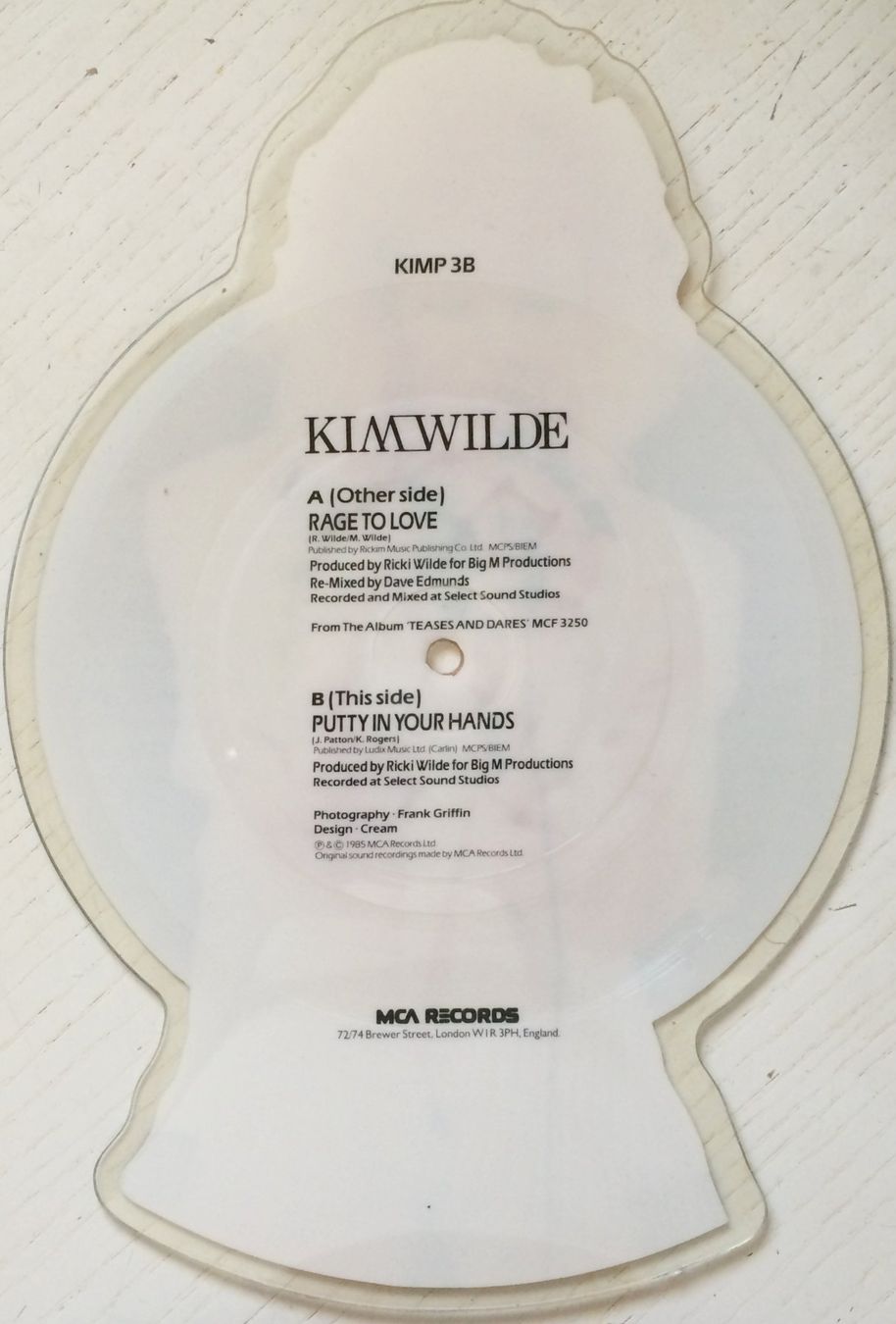 Dischi in vinile: KIM WILDE - RAGE TO LOVE – Usato da Bottens venduto da hotter-than-hell 1