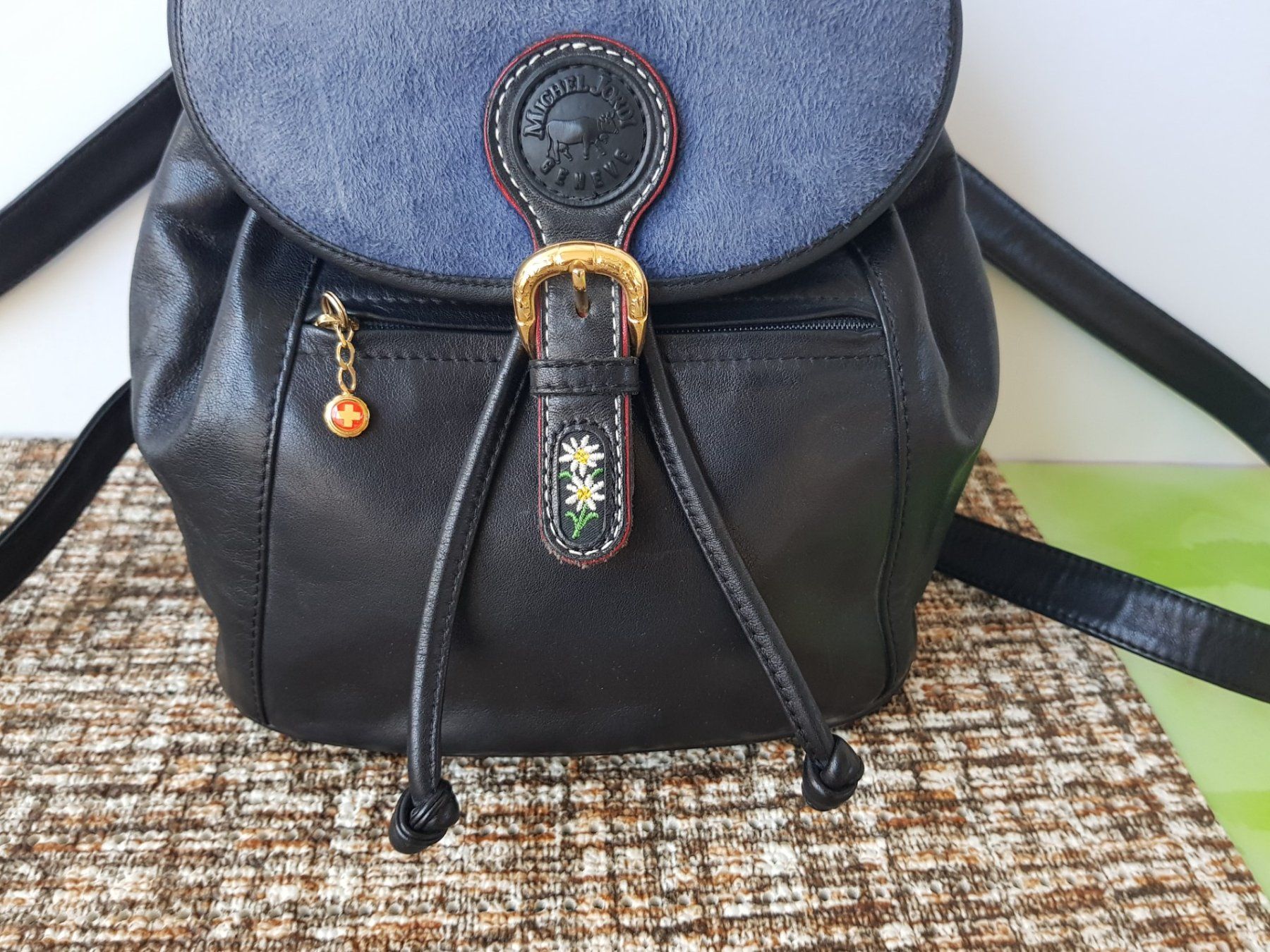 Michel Jordi Zaini: Michel Jordi Leder Rucksack – Usato da Basel venduto da Birs868 1