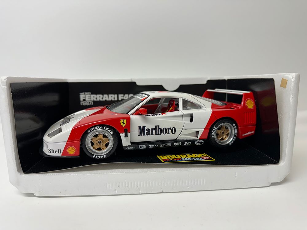 Maquette Burago Ferrari F40 IMSA - Échelle 1:18 - À Monter - NEUF