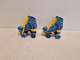 Rollschuhe blau gelb verstellbar Grösse 30-31 guter Zustand