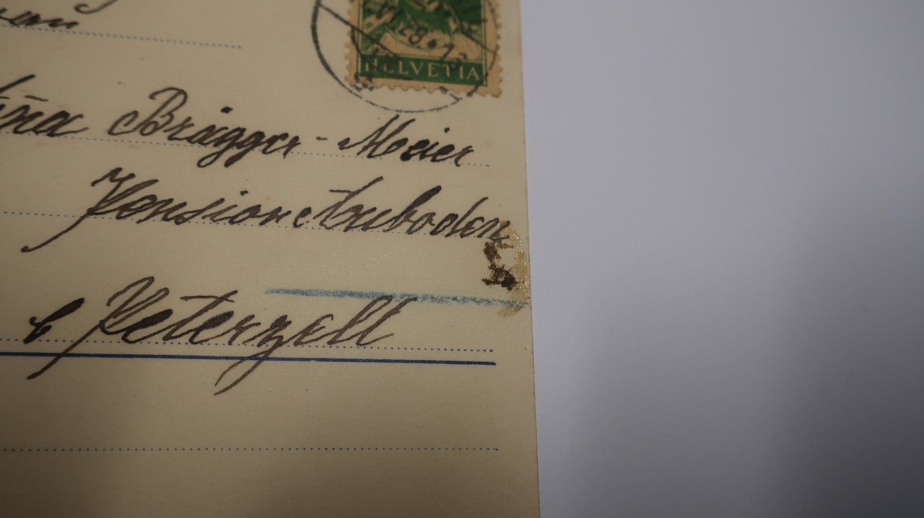 Cartoline postali: Wattwil, Gesamtansicht.  1928 – Difettoso da Cormoret venduto da Pascalll2001 8