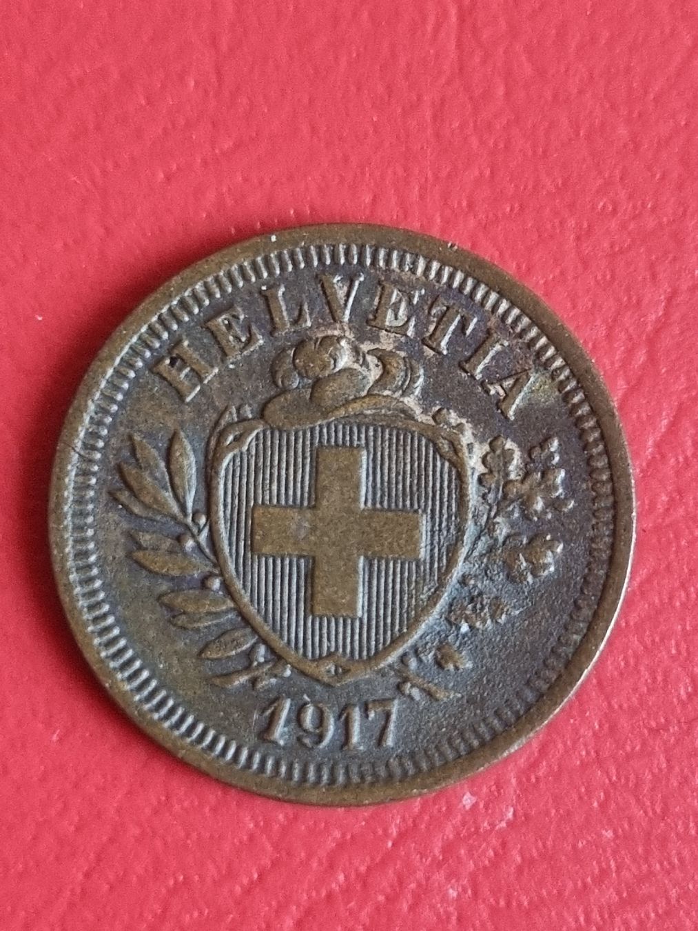 Alle Münzen: 1 RAPPEN SCHWEIZ - JAHR 1917 – Gebraucht aus Heimenschwand von rog_p7h9