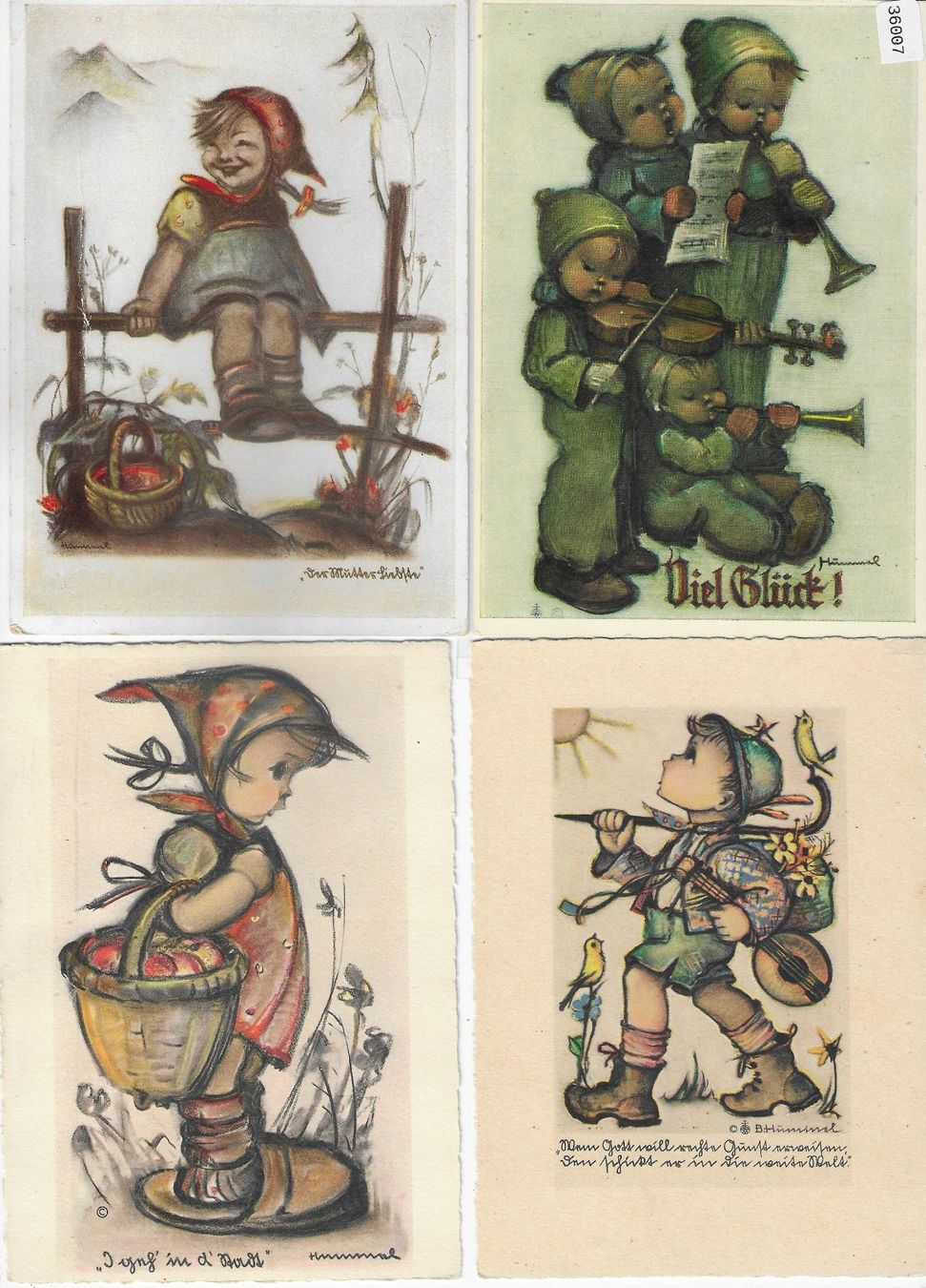Cartoline postali: 4 AK B. Hummel – Usato da Ettingen venduto da Kartenplanet