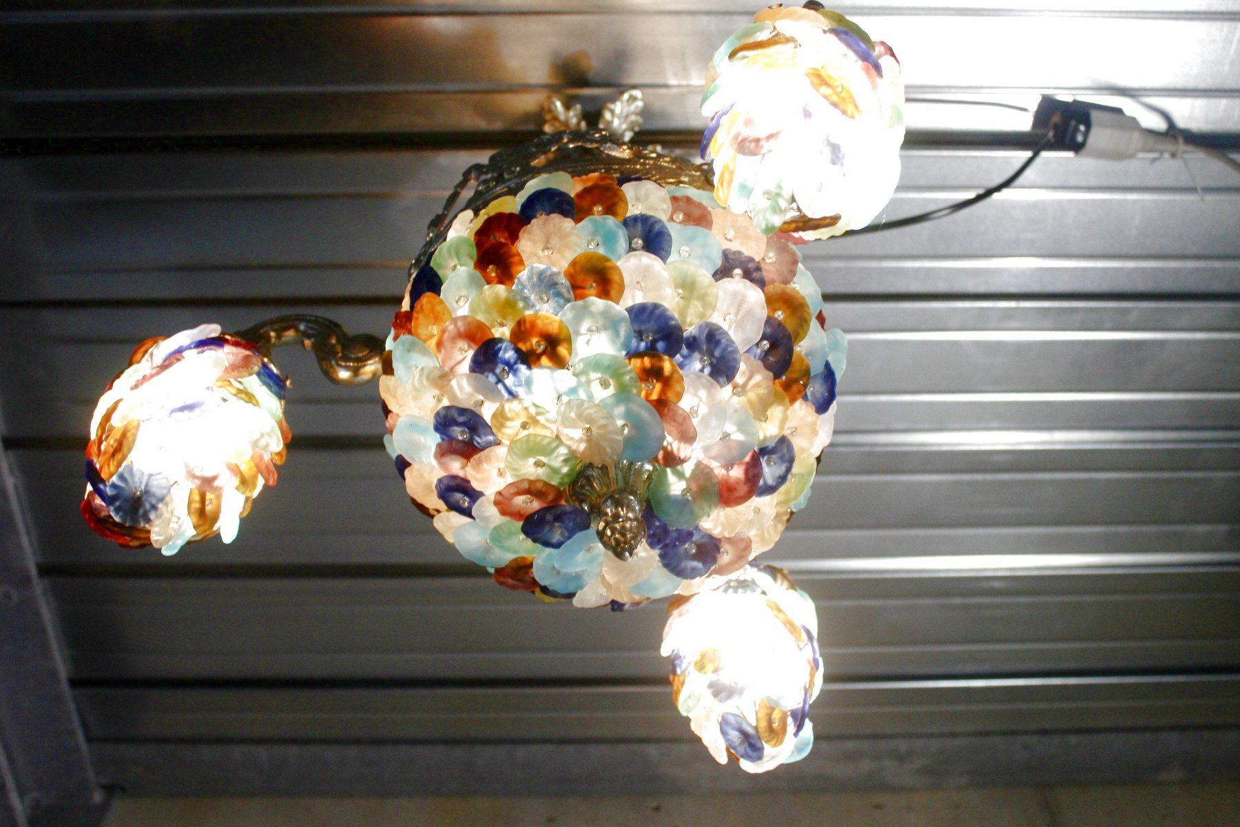 Lampadari & plafoniere: Traumhafter, spanischer Jugendstil - LEUCHTER mit MURANOGLAS – Usato da Bern venduto da kultiges 2