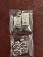 4 Silberbarren Anhänger IGR 10g