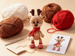HÄKELSET Rentier / DIY komplettes Set