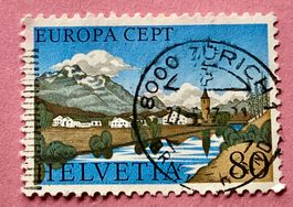 Nr.590 Sils-Baselgia GESTEMPELT Europa 1977 Zürich  