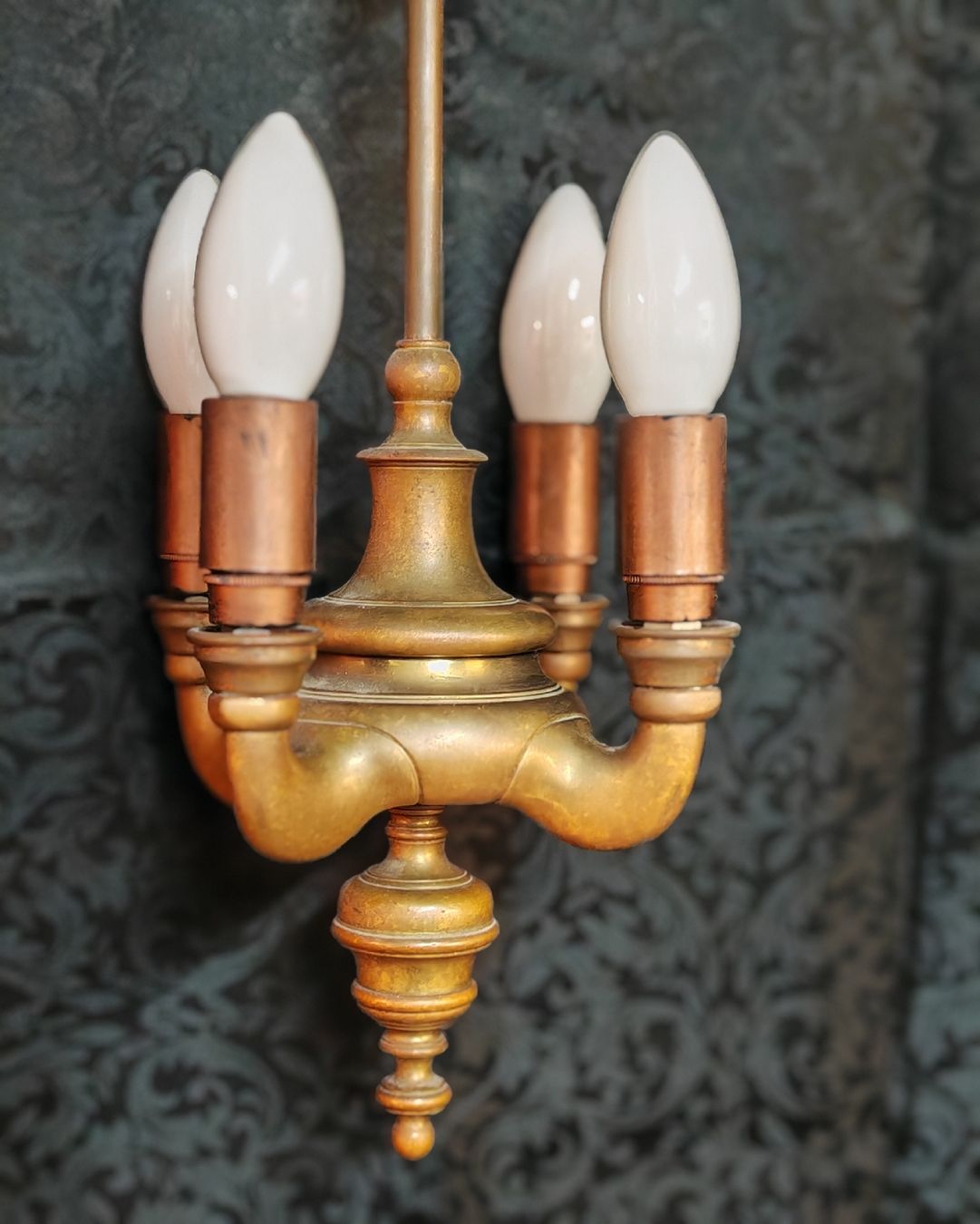 Kronleuchter & Deckenlampen: Hängelampe, Vintage Look, 4-flammig – Gebraucht aus Rheinsulz von Dred 2