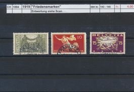 1919 "Friedensmarken", gestempelt