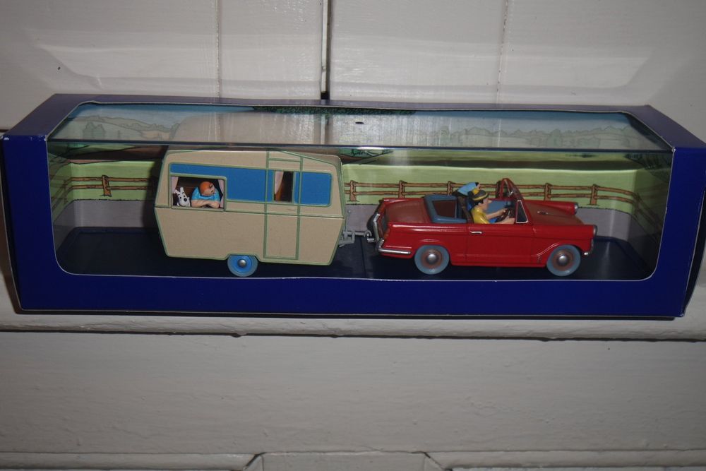 Norev Pinder 404 Peugeot Et Sa Caravane - Modèle Réduit
