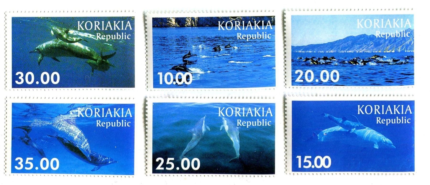 Tutti i francobolli: Briefmarken "Delfine". Korjakien. – Nuovo e nell'imballaggio originale da Basel venduto da Butsch5