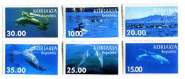Briefmarken "Delfine". Korjakien.