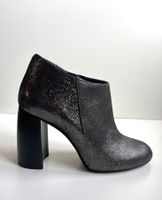 Bottines en cuir argenté Silvana T.38